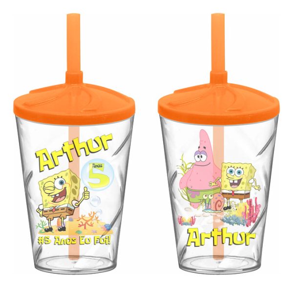 30 Copo Twister Personalizado Bob Esponja A534 0024 - Image 6