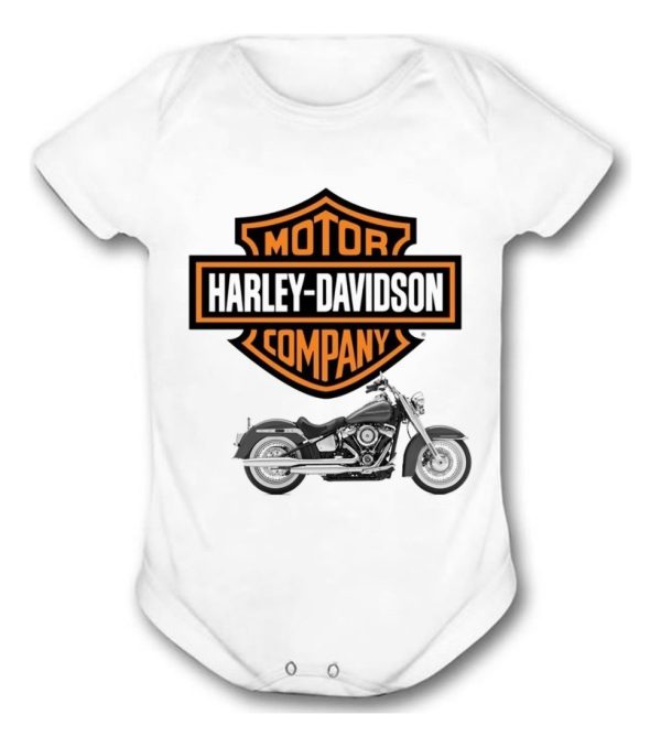 Body Bebe Harley Davidson Moto Motocicleta Marca