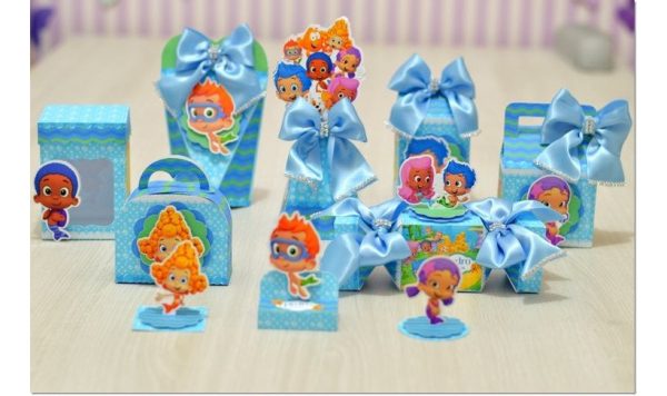 Kit 30 Cxs Personalizadas + Topobolo Festa Bubble Guppies - Image 2
