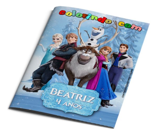 10 Livrinhos De Colorir Frozen 15x20 Personalizado