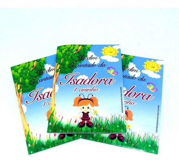 30 Kits De Colorir Revistinhas + Giz Circo Personalizada - Image 6