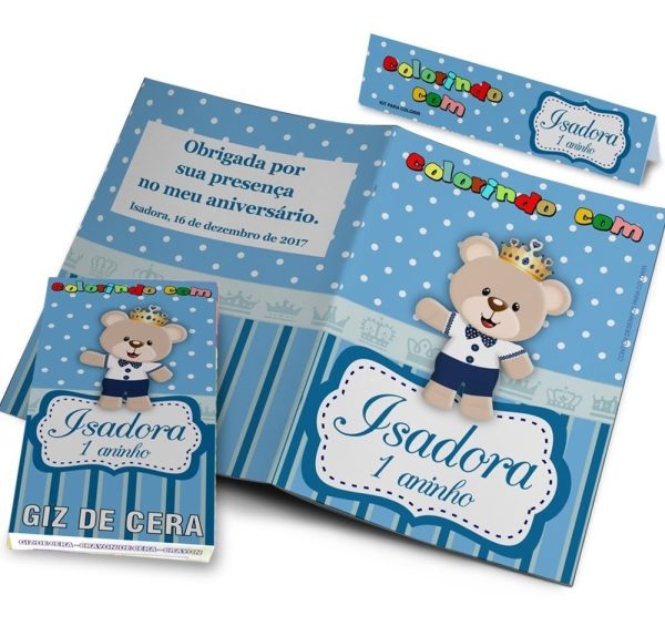 10 Kits Colorir Safari Aquarela Revistinha E Giz - Image 2
