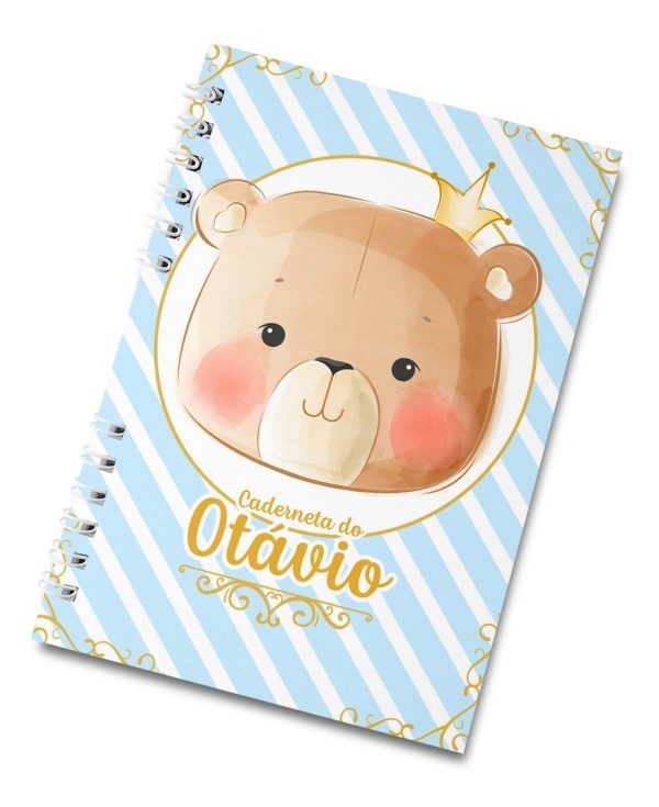 Caderneta De Vacinação Ursinho Personalizada Capa Dura - Image 2
