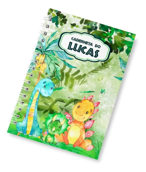 Caderneta De Vacinação Dinossauros Baby Wire-o Capa Dura