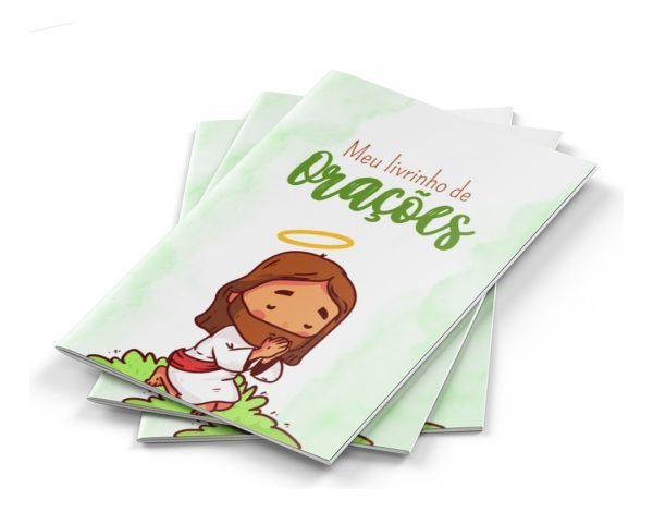 10 Livrinhos De Oração Batizado Lembrancinha Jesus - Image 2