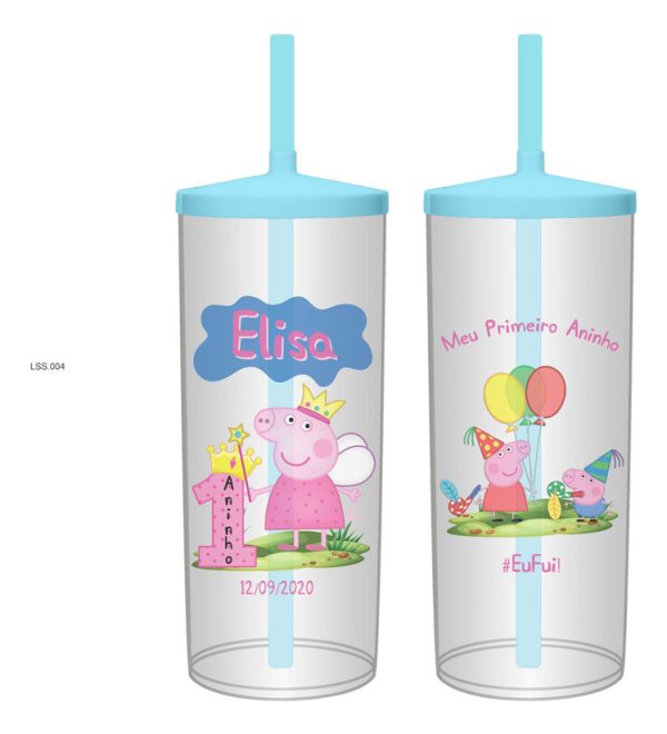 20 Copo Personalizado Peppa Pig Q033 0605 - Image 4