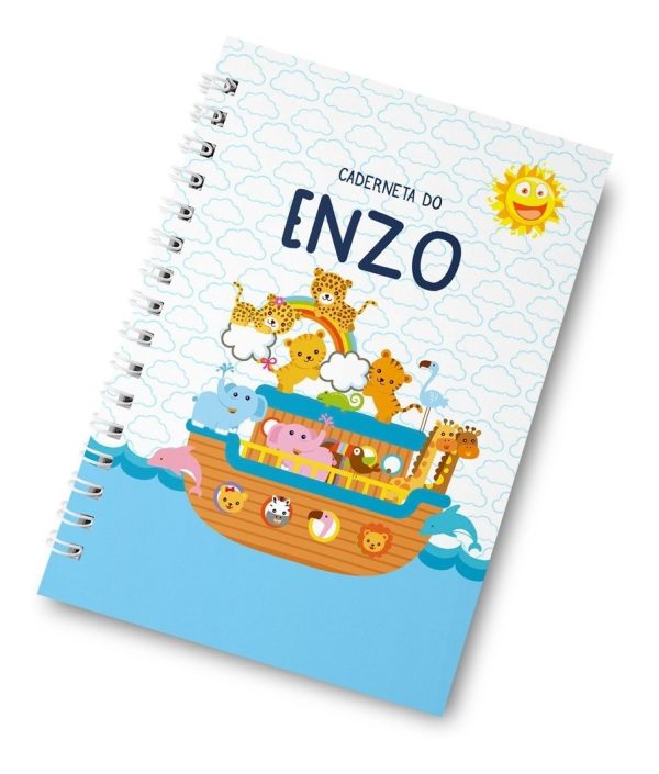 Caderneta De Vacinação Arca De Noé Capa Dura Personalizada - Image 2