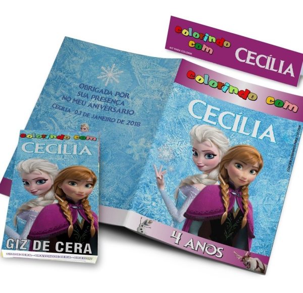 50 Kits Revistinhas Colorir + Giz De Cera Personalizados - Image 4