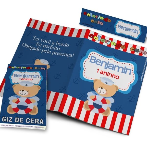 20 Kits Revistinhas Colorir + Giz De Cera Personalizados - Image 6