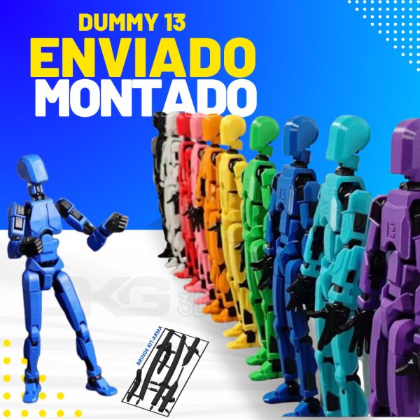 Boneco Dummy 13 - Multi Articulado + Armas De Brinde Montado - Image 2