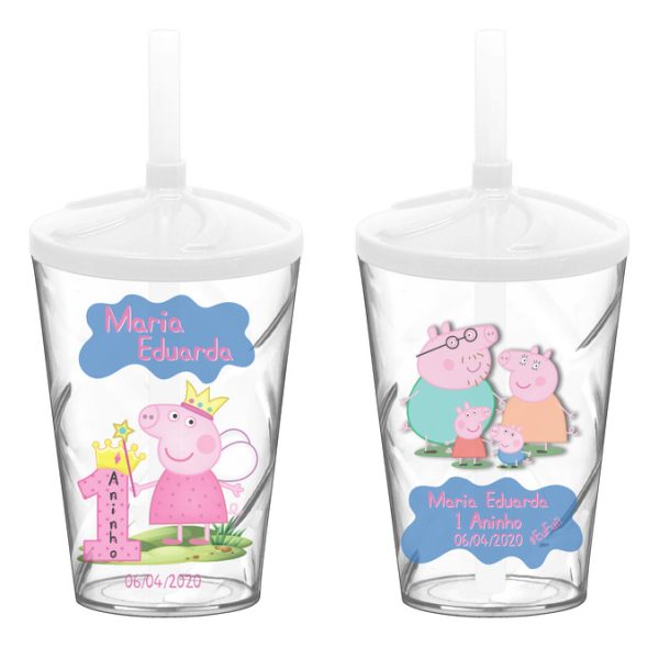 30 Copo Twister Personalizado Peppa Pig A531 0208 - Image 6