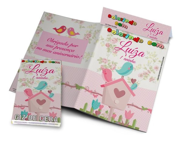 65 Kits Colorir Revistinhas + Giz De Cera Personalizados - Image 4