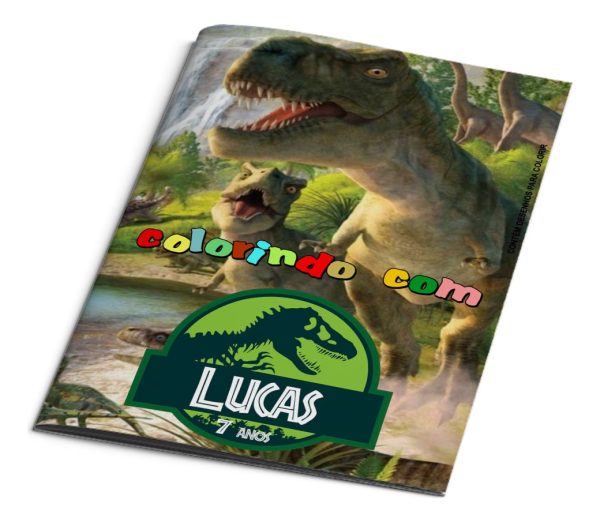10 Revistinhas De Colorir Dinossauros Personalizada 15x20 - Image 3