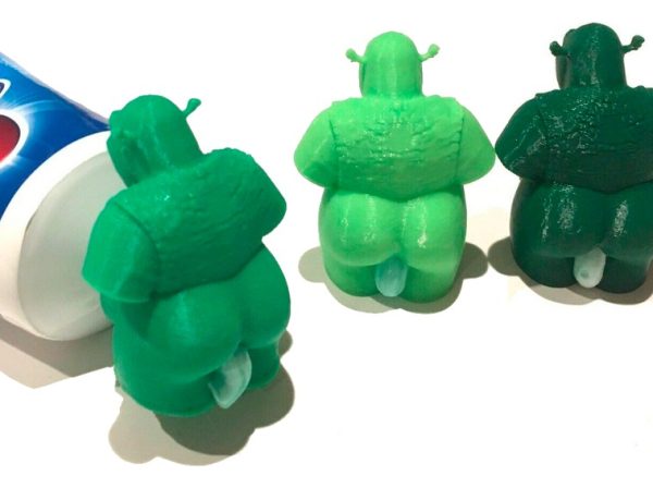 Kit 2 Tampas Pasta De Dente Shrek