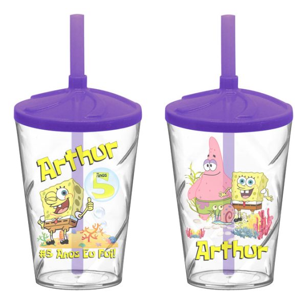 30 Copo Twister Personalizado Bob Esponja A534 0024 - Image 10
