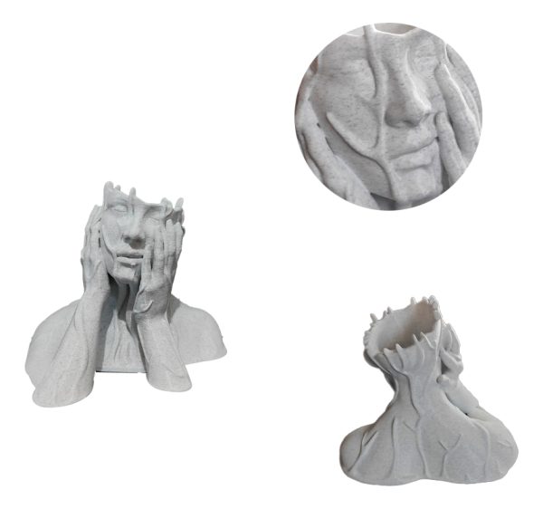 Escultura Para Centro De Mesa Ou Vaso, Pensante Impressão 3d - Image 2