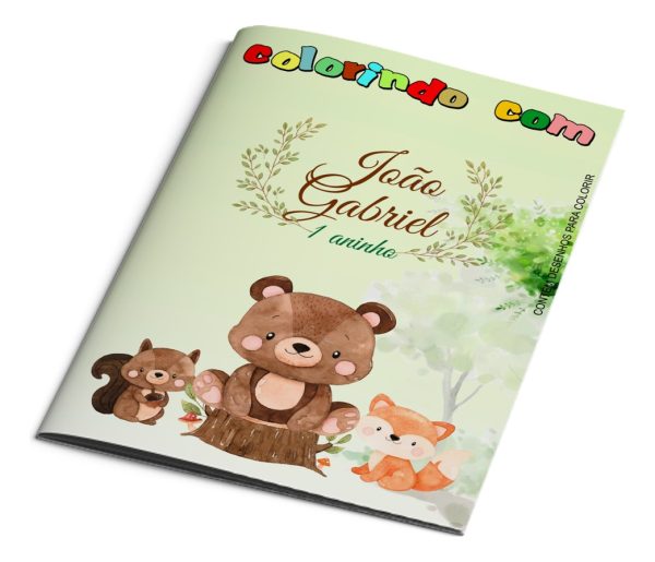 10 Livrinho De Colorir Personalizado Bosque Encantado 15x20 - Image 2