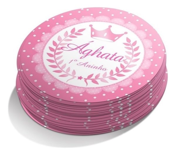 50 Adesivos Personalizados 8x8 Cm Redondos - Image 2