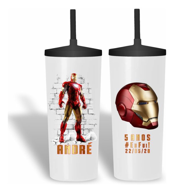 20 Copo Personalizado Homem De Ferro S007 0472 - Image 2