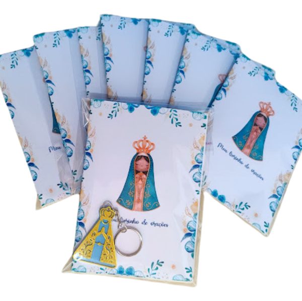 10 Livrinhos De Oração Nossa Senhora Com Chaveiro