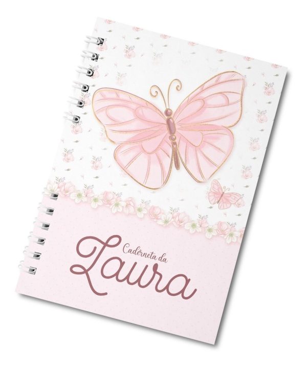 Caderneta De Vacinação Borboletas Capa Dura Personalizada - Image 2