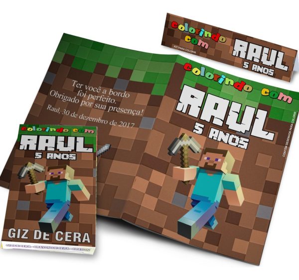 50 Kits Revistinha Colorir Com Giz Personalizados Grande - Image 4