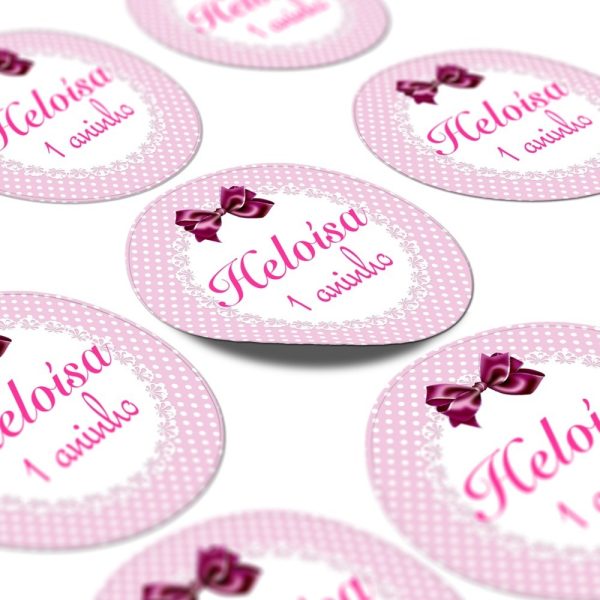 60 Adesivos Personalizado Jardim Encantado Lembrancinha 5x5 - Image 3