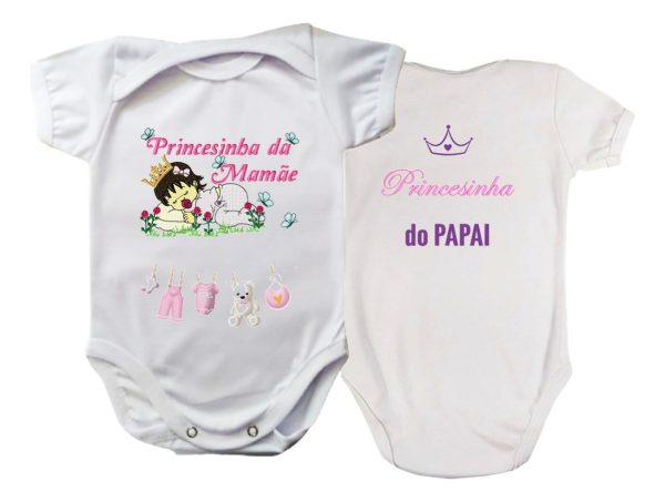 Body Bebe Princesinha Da Mamãe Princesinha Do Papai