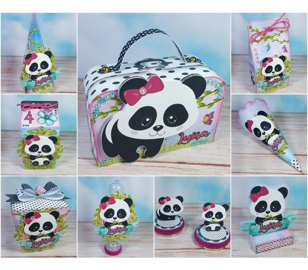 Kit 30 Cxs Personalizadas + Topo Bolo Festa Panda 15 - Image 2