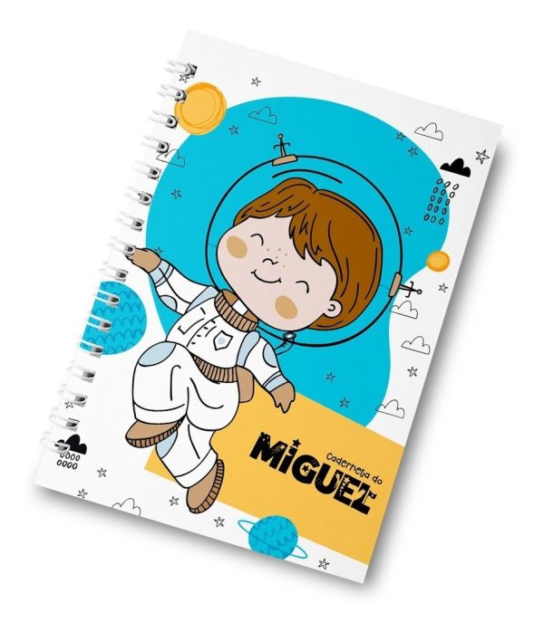Caderneta De Vacinação Astronauta Personalizada Capa Dura - Image 2