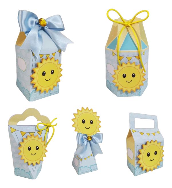 Kit Personalizados Festa 365 Sorrisos Sol 30cxs + Topo Bolo