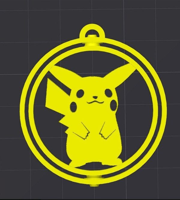 Chaveiro Pokémon Giratório Pikachu - Image 3