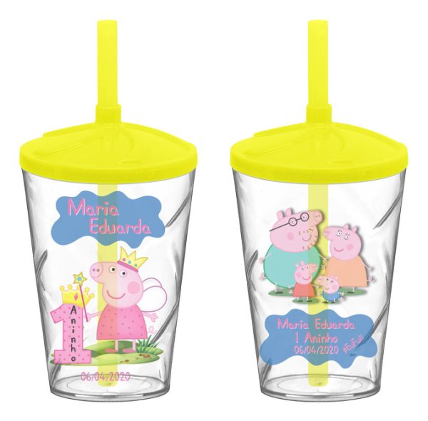 30 Copo Twister Personalizado Peppa Pig A531 0208 - Image 5
