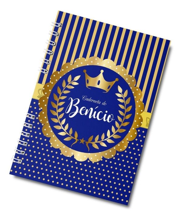 Caderneta Vacinação Realeza Personalizada Capa Dura Wire-o