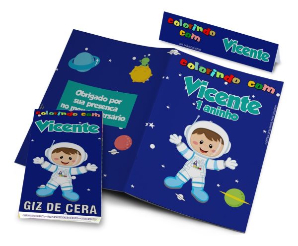 50 Livrinhos De Colorir Com Giz Personalizada Lembrancinha - Image 3