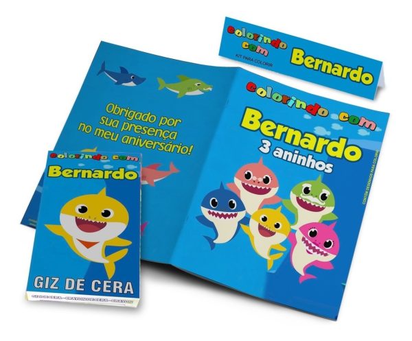 20 Kits Revistinhas Colorir + Giz De Cera Personalizados - Image 2