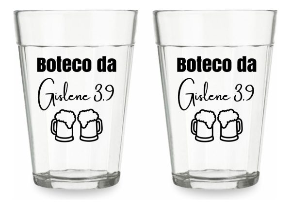 80 Copos Lagoinha/americano 180ml Acrílico Personalizado