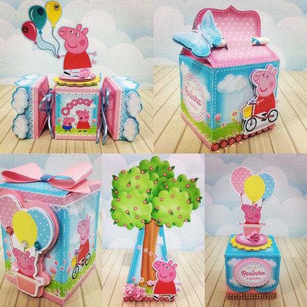 Kit Personalizados Festa Peppa - 30 Cxs + Topo Bolo - Image 2