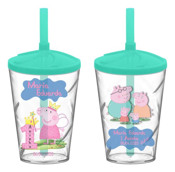 30 Copo Twister Personalizado Peppa Pig A531 0208 - Image 10