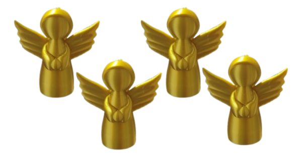 Kit 10 Mini Anjo Anjinhos Dourados Impressao 3d - Image 2