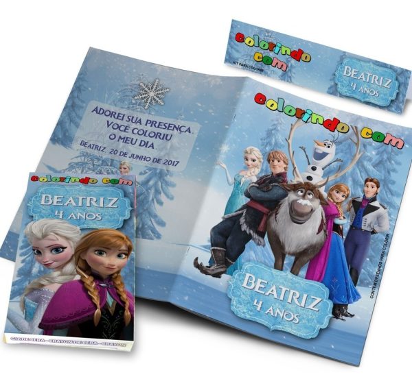 40 Kits Revistinhas Colorir + Giz De Cera Personalizados - Image 4