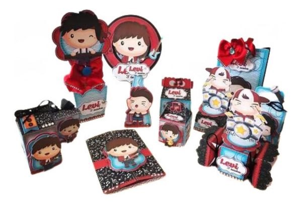 Kit 30 Cxs Personalizadas + Topo Bolo Festa Música 4