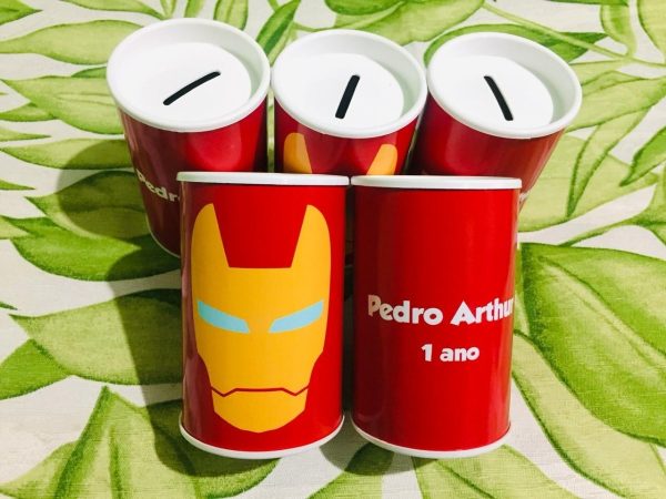 Cofrinho Homem De Ferro Festa Infantil Personalizados 20 Uni - Image 2