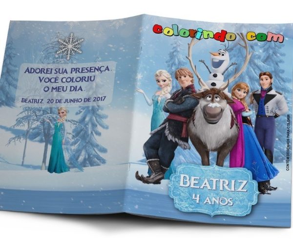 20 Kits Colorir Revistinha E Giz Personalizados Grande - Image 2