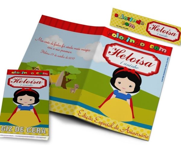 20 Kits Revistinhas Colorir + Giz De Cera Personalizados - Image 8