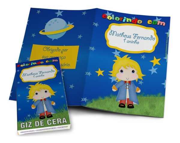 60 Kits Revistinha Colorir Com Giz Personalizados Grande - Image 2
