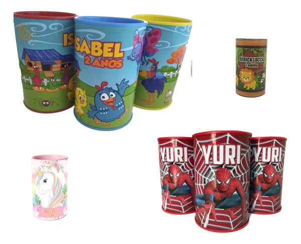 Cofrinho Personalizado Dinossauros Baby 20 Uni