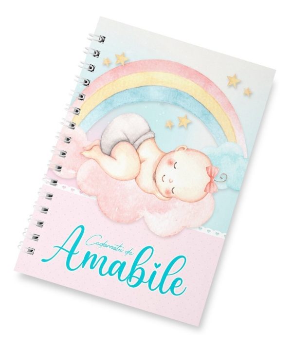 Caderneta De Vacinação Arco Íris Personalizado Capa Dura - Image 2