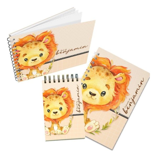 Livro Do Bebê + Caderneta De Vacinação + 10 Bloquinhos 10x15