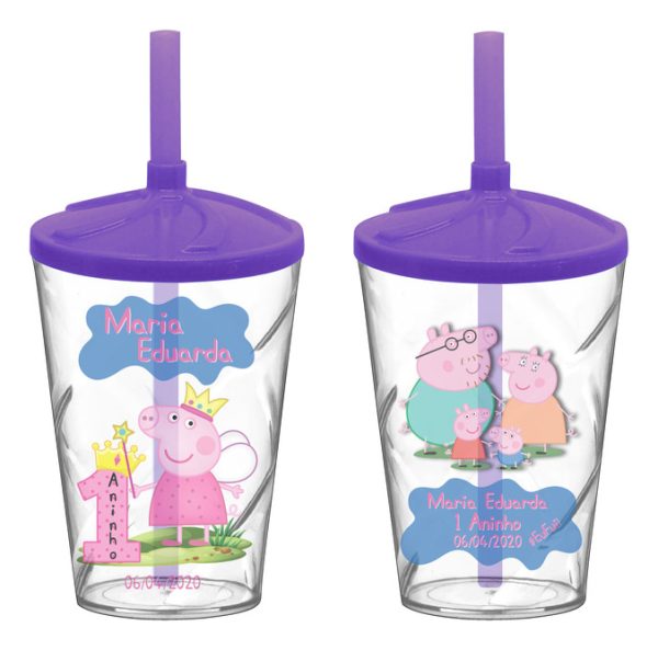 30 Copo Twister Personalizado Peppa Pig A531 0208 - Image 9